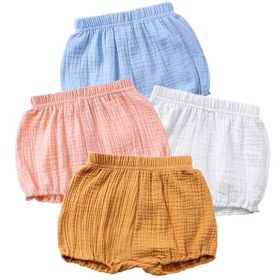 Infant Baby Girls Boys Shorts Summer Soft Bloomers Cotton Linen Blend PP Pants Striped Harem Triangle Shorts Clothing