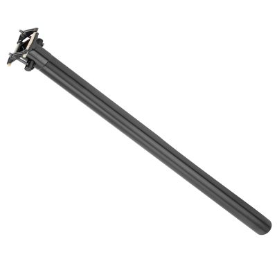 Aluminum Alloy Adjustable Seatpost, 33.9mm Black Seat Post Tube for Road Bikes, Mountain Bikes, Track Bikes, Height Adjustable with Ruler, 80KG Weight Limit
