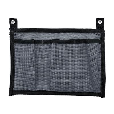 Almencla Kayak Canoe Storage Bag Marine 3Pocket Mesh Pouch Fishing Boat Tackle Box Small Items Organizer Tool Gear Holder Portable Hiking Supplies, Gray