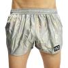TAIKMD Men's Shiny Metallic Boxer Shorts Elastic Waist Hot Pants Underwear Swimsuit Lounge Underpants Swim Trunks Swimwear (L, Silver) view 1