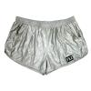 TAIKMD Men's Shiny Metallic Boxer Shorts Elastic Waist Hot Pants Underwear Swimsuit Lounge Underpants Swim Trunks Swimwear (L, Silver) view 3