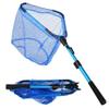 LBW Collapsible Rubber Fishing Net with Telescoping Handle, Folding Kayak Net for Freshwater or Saltwater, Portable Landing Net for Trout, Catfish, Bass view 1