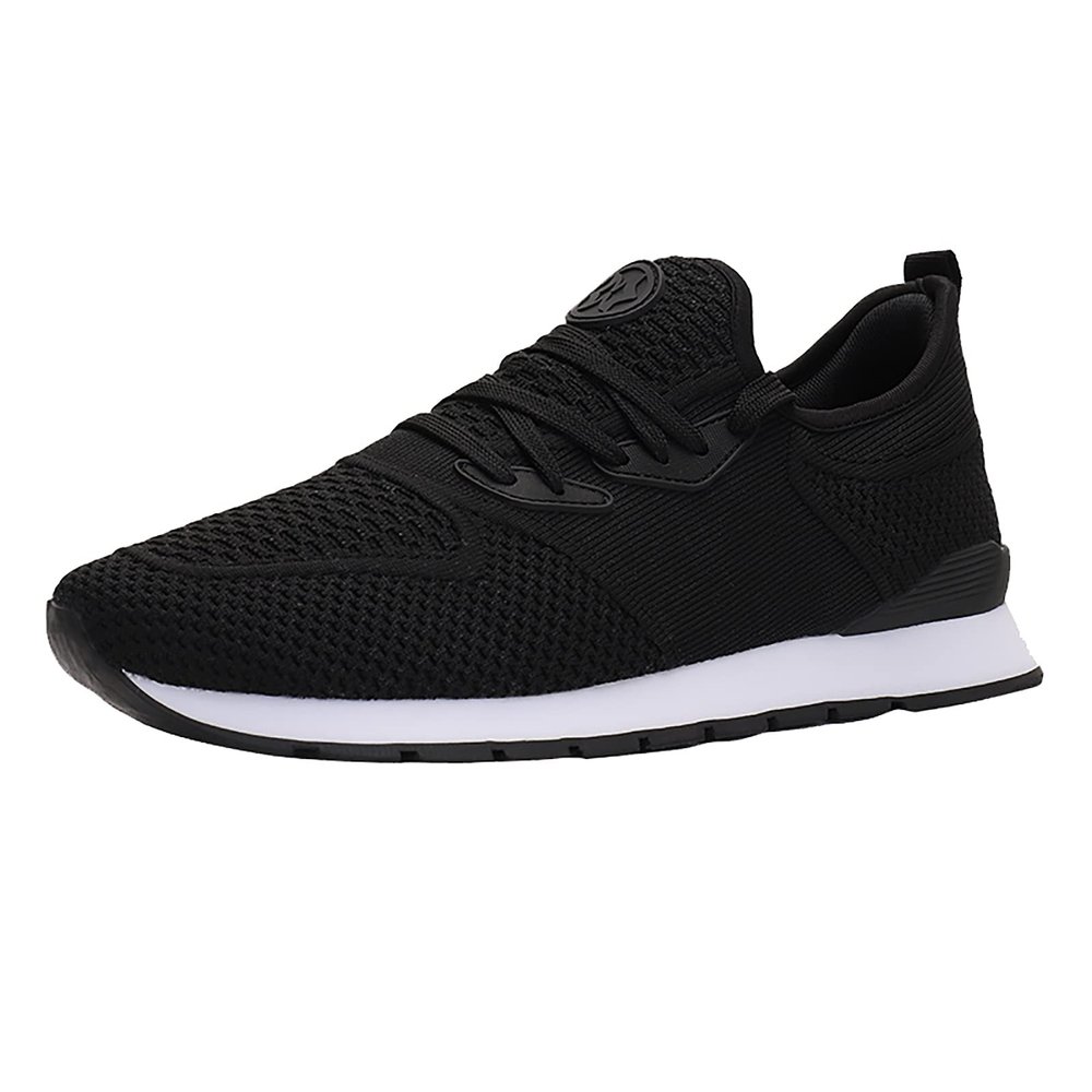 Shije Wedge Sneakers for Women Fashion Sneakers Breathable Lace Up Casual Shoes Wedge Platform Sneaker Slip-On Sneaker Black