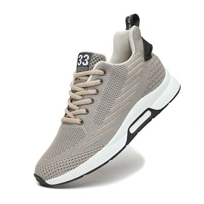 Men Elevator Sneakers Sports Shoes Invisible Height Increasing Elevator Shoes Hidden Heel Trainers 2.36 Inches Taller Lace up Fashion Sneakers Beige 41