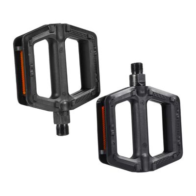1pair Non- Mountain Bike Pedals Road Bike Foot Boards Grip Area for Enhanced Safety Compatible Black