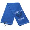 LEVLO Funny Pickleball Gifts I Live to Serve Sport Towels Best Tennis Gift for Tennis Pickleball Player (I Live to Serve) view 3