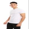 Cleocotton Mens Cotton V-Neck T-Shirt, White Undershirt (6 Pack), XL view 3