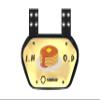 O Shield Football Back Plate, Adjustable Protective Backplate Football, High Impact Resistant Sports Equipment Accessories, Golden Chrome I.H.O.P. - Youth view 1