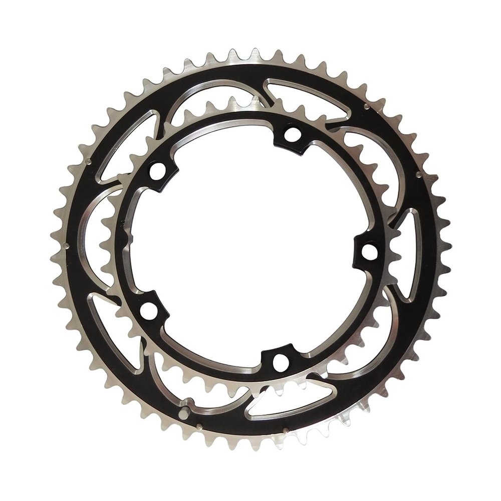 MYEEI MeeyI Folding Bike Chain Wheel 50T 39T Double Disc 130 BCD Chainwheel Road Bicycle Chainring Alloy Crankset Speed 2/32" (Color : 130BCD 39T)