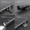 NOBUHIRO M600B 600 Lumens Tactical Flashlight, with Replaceable Mounting Rotating Base for 20mm Picatinny & Mlok/Keymod Rail, Include with Remote Pressure & Push Button Switch (M600B) view 2