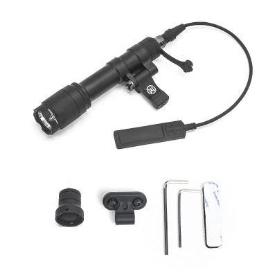 NOBUHIRO M600C 800 Lumens Tactical Flashlight, with Replaceable Mounting Rotating Base, Suitable for 20mm Picatinny & Mlok/Keymod Rail, Include with Remote Pressure & Push Button Switch (M600C)