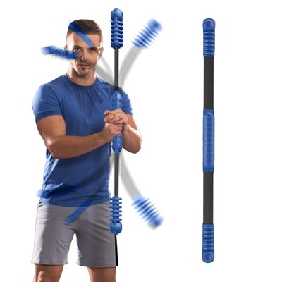 Fitness Bar for Workout, Elastic Exercise Bar, Vibration Weight Stick, Body Physical Therapy,Core Strength Training,Power Twister For Arm,Abdominal Muscles Exercises In Home Gym.