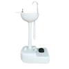 Anbt Portable Camping Sink Travel Hygiene Station with Towel Holder & Soap Dispenser Hand Wash Basin Stand with Rolling Wheels Hands-Free Design Indoor Outdoor 4.5Gal Water Capacity view 1