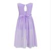YiZYiF Big Girls V Neck Sleeveless Romper Dress Princess Prom Wedding Gown Formal Dance Party High Low Chiffon Dresses Lavender 12 view 2