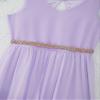 YiZYiF Big Girls V Neck Sleeveless Romper Dress Princess Prom Wedding Gown Formal Dance Party High Low Chiffon Dresses Lavender 12 view 3