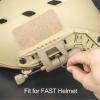 NOBUHIRO Tactical Helmet Light with 2 Helmet Lamp Mounts for Fast/MICH Helmets MOLLE Belt, Four-in-One Bendable Survival Signal Lights Illumination Tool for Outdoor Hunting Fishing (Tan) view 3