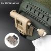 NOBUHIRO Tactical Helmet Light with 2 Helmet Lamp Mounts for Fast/MICH Helmets MOLLE Belt, Four-in-One Bendable Survival Signal Lights Illumination Tool for Outdoor Hunting Fishing (Tan) view 4