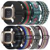 8 Pack Elastic Bands Compatible with Fitbit Versa 3 & Fitbit Versa 4 & Fitbit Sense & Fitbit Sense 2, Adjustable Nylon Sport Strethy Wristband for Fitbit Versa 3 / Versa 4 Smartwatch Women Men