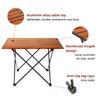 ROCK CLOUD Portable Camping Table Ultralight Aluminum Camp Table Folding Beach Table for Camping Hiking Backpacking Outdoor Picnic, Size M view 3