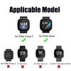8 Pack Elastic Bands Compatible with Fitbit Versa 3 & Fitbit Versa 4 & Fitbit Sense & Fitbit Sense 2, Adjustable Nylon Sport Strethy Wristband for Fitbit Versa 3 / Versa 4 Smartwatch Women Men view 2