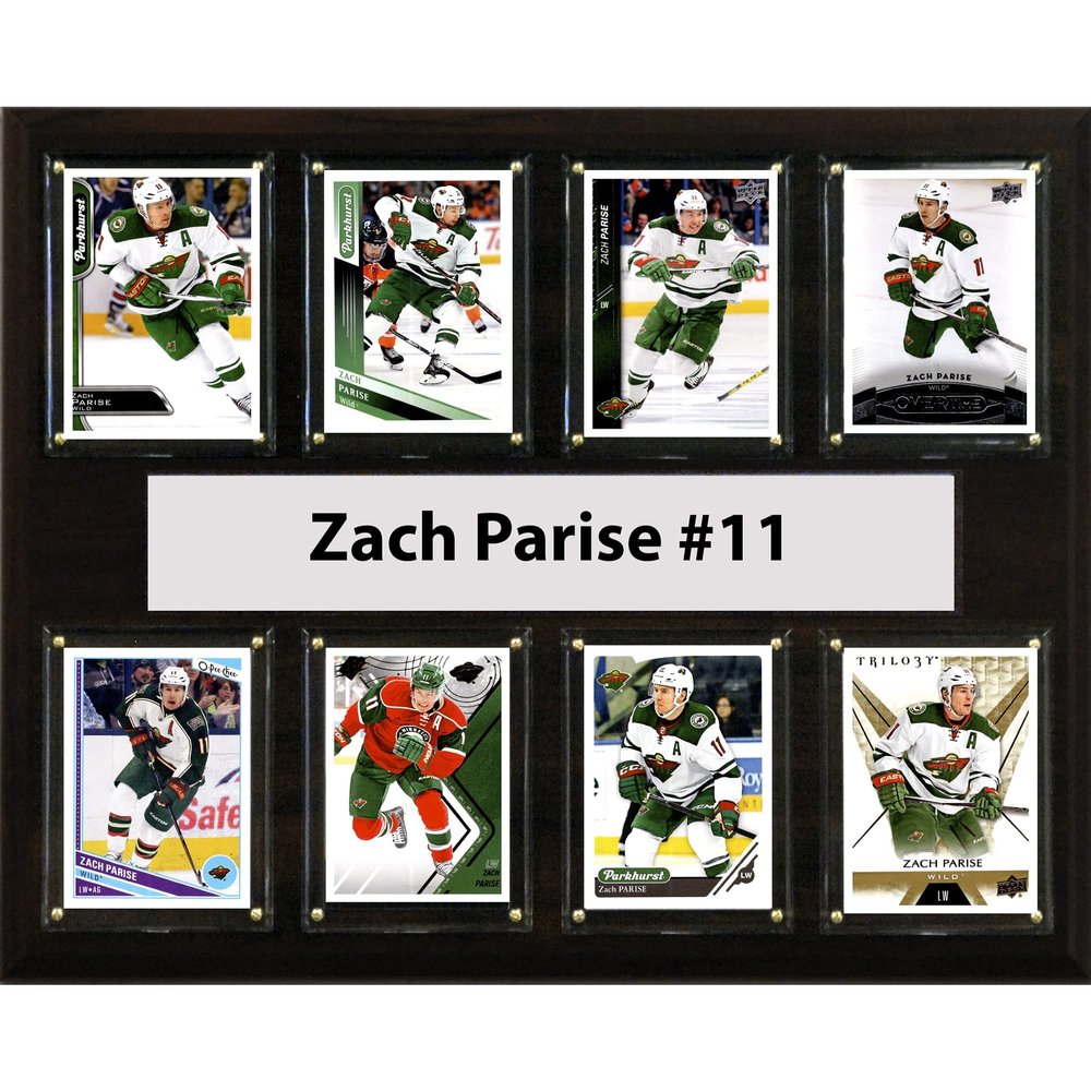NHL 12"x15" Zach Parise Minnesota Wild 8 Card Plaque