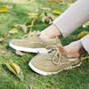 Men's Orthopedic Slip On Loafers Walking Shoes: Flexing Arch Support Driving Comfortable Loafers for Plantar Fasciitis, Boat Canvas Orthotic Shoes for High Arch Fit Khaki Size 9.5 view 2