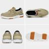 Men's Orthopedic Slip On Loafers Walking Shoes: Flexing Arch Support Driving Comfortable Loafers for Plantar Fasciitis, Boat Canvas Orthotic Shoes for High Arch Fit Khaki Size 9.5 view 4