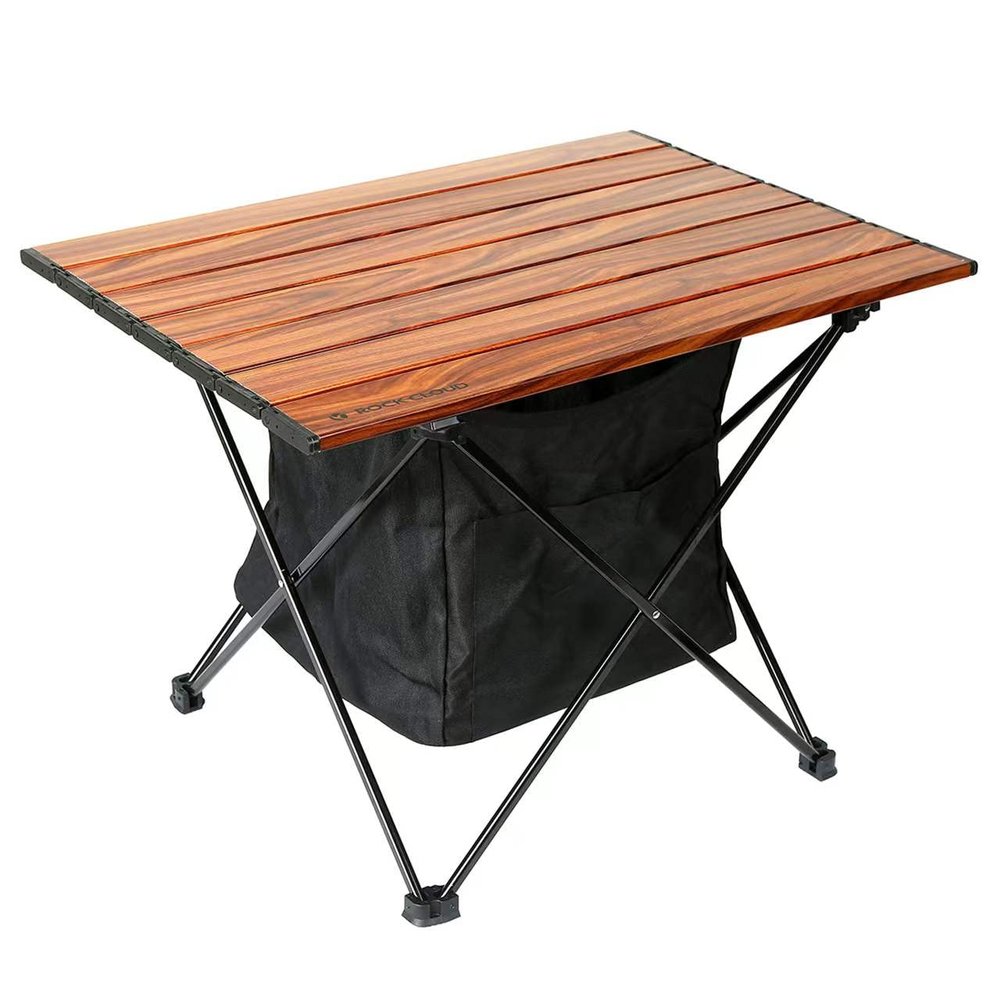 ROCK CLOUD Portable Camping Table Ultralight Aluminum Camp Table with Storage Bag Folding Beach Table for Camping Hiking Backpacking Outdoor Picnic, Size M