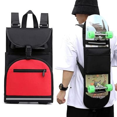 Asotagi Skateboard Backpack Skateboard Bag Skateboard Shoulder Strap Adjustable Shoulder Foldable Carrier Travel Backpack