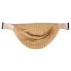 1pc Imitation Straw Woven Waist Bag for Lightweight Crossbody Pouch for Keys Cards and Items for Travel Shopping and Daily Use view 1