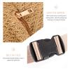 1pc Imitation Straw Woven Waist Bag for Lightweight Crossbody Pouch for Keys Cards and Items for Travel Shopping and Daily Use view 4