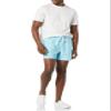 Amazon Essentials Men's Swim Trunks with Mesh Lining, Pockets, Drawstring Closure, Light Blue, Medium view 3