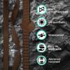 TECEUM 2 Inch Webbing  Brown  50 Yards  2 Heavy-Duty Wide Webbing for Outdoors Indoors Crafting DIY view 3