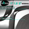 TECEUM 2 Inch Webbing  Charcoal  50 Yards  2 Heavy-Duty Wide Webbing for Outdoors Indoors Crafting DIY view 2