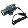 MOSANDON Compact Flashlight with Laser Sight, Green Red Laser Sight and 200 Lumens Flashlight Combo with Remote Pressure Switch Pad for 20mm Weaver Picatinny Rail Mount for Pistol Handgun Rifles view 1