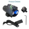 MOSANDON Compact Flashlight with Laser Sight, Green Red Laser Sight and 200 Lumens Flashlight Combo with Remote Pressure Switch Pad for 20mm Weaver Picatinny Rail Mount for Pistol Handgun Rifles view 2