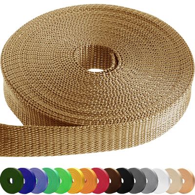 TECEUM 2 Inch Webbing Tan 50 Yards 2 Heavy-Duty Wide Webbing for Outdoors Indoors Crafting DIY