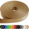 TECEUM 2 Inch Webbing  Tan  50 Yards  2 Heavy-Duty Wide Webbing for Outdoors Indoors Crafting DIY view 1