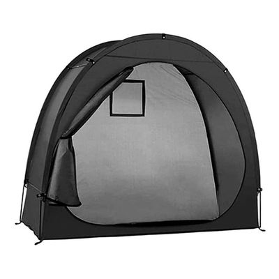 YRHH Bike Canopy Tent Bicycle Storage Shed with Window Design Multifunctional Outdoor Rainproof Bicycle Shed for Bicycle Electric Car Motorcycle Storage-A