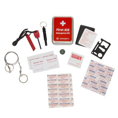 Stansport Vintage Tin Emergency First Aid Kit