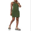 Amazon Essentials Women's Lightweight Jersey Slim-Fit Tank Mini Dress, Dark Olive, Large view 1