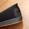 MATERUIEYES Retro Cloth Shoes Male Low Help Ethnic Embroidery Lazy Shoes (Black,7.5) view 3