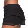 Aleumdr Women's Three Layered Waistband Ruffle Swimdress Swim Skirt Swimsuit Bottom Large 12 14 Black view 4