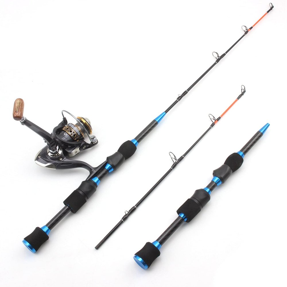 65cm 70g Winter Ice Fishing Rod 2 Sections Carbon Super Hard Rotating Rod Travel Ice Fishing Rod Reel Combination Big Fish Carp Rod, Stick Roll Combo, Pesca ZYHYD (Color : Fishing Rod and Reel)