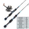 65cm 70g Winter Ice Fishing Rod 2 Sections Carbon Super Hard Rotating Rod Travel Ice Fishing Rod Reel Combination Big Fish Carp Rod, Stick Roll Combo, Pesca ZYHYD (Color : Fishing Rod and Reel) view 2