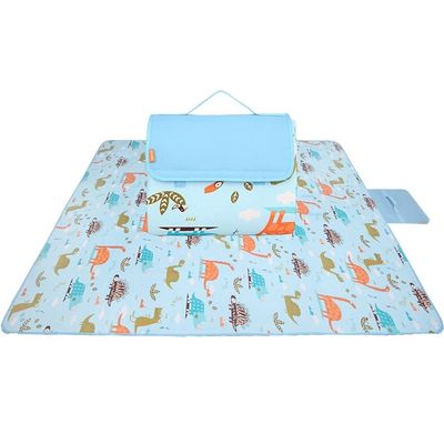78.8 * 78.8IN Beach Blanket Waterproof Picnic Blanket Thickened Picnic Mat is Very Suitable for Outdoor Travel Camping (Color : C)
