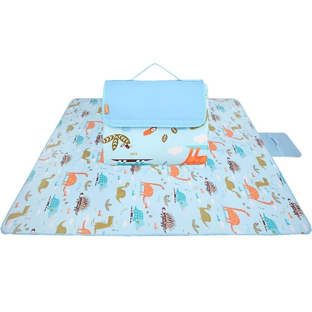 78.8 * 78.8IN Beach Blanket Waterproof Picnic Blanket Thickened Picnic Mat is Very Suitable for Outdoor Travel Camping (Color : C)