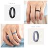 ThunderFit Women Breathable Silicone Bridal Rings Sets For Her, Wedding Bands - 4mm Wide, 1.5mm Thick - 1-12 Variety Multipack view 3