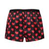 Lejafay Men's Shiny Loose Satin Boxer Shorts Sissy Panties Gay Underwear Short Pants Heart Black Medium view 2