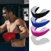 dalismotemp Sports Mouthguard Widely Application Boxing Sports Teeth Guard Easy to Fit Humanized Design Grey Black view 4